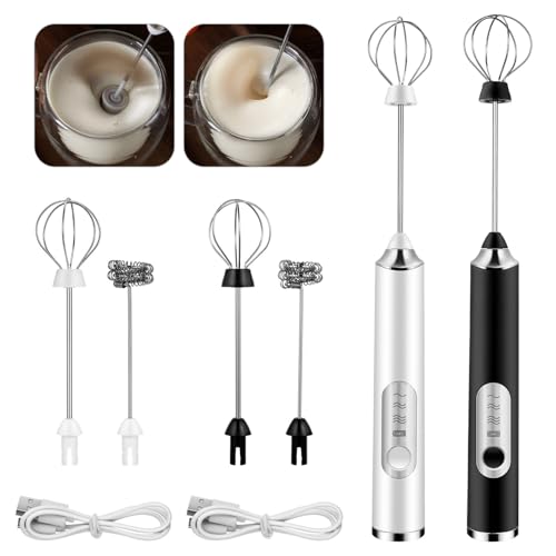 IMIKEYA Elektrischer Milchaufschäumer Handheld mit Aufsätzen Stufenloser Frother für Kaffee Milch Ei Kompakter Wiederaufladbarer Drink Mixer mit Leisem Motor für Zuhause Wiederverwendbar IMIKEYA Elektrischer Milchaufschäumer Handheld mit Aufsätzen Stufenloser Frother für Kaffee Milch Ei Kompakter Wiederaufladbarer Drink Mixer mit Leisem Motor für Zuhause Wiederverwendbar von IMIKEYA