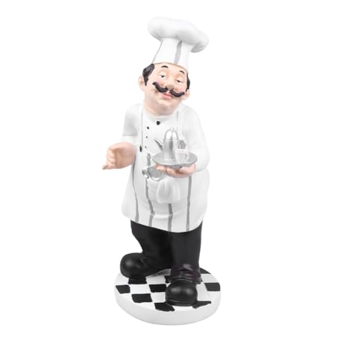 IMIKEYA Europäischer Stil Küchenchef Statue Aus Harz Mini Koch Figur Für Restaurant Café Kuchenladen Tischdekoration Koch IMIKEYA Europäischer Stil Küchenchef Statue Aus Harz Mini Koch Figur Für Restaurant Café Kuchenladen Tischdekoration Koch von IMIKEYA