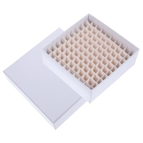 IMIKEYA Fächer Papier Gefrierrohr Aufbewahrungsbox für Mikrozentrifugenröhrchen Wasserabweisend Stabile Kryokonservierung Praktische Probenlagerung für Labor und Gefrierschrank IMIKEYA Fächer Papier Gefrierrohr Aufbewahrungsbox für Mikrozentrifugenröhrchen Wasserabweisend Stabile Kryokonservierung Praktische Probenlagerung für Labor und Gefrierschrank von IMIKEYA