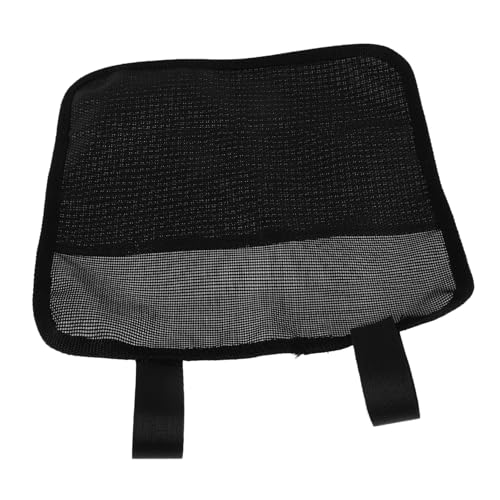 IMIKEYA Faltbare Aufbewahrungstasche für Campingstuhl mit Netzfach Multifunktional für Snacks Magazine Tragbar und Leicht für Outdoor Camping Strand und Büro Schwarz von IMIKEYA