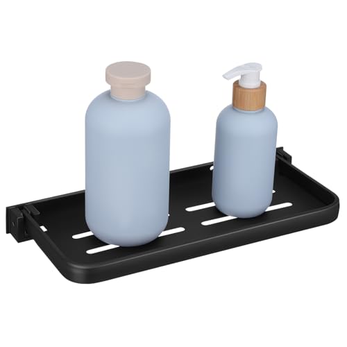 IMIKEYA Faltbares Wandregal aus Aluminiumlegierung Wandmontiertes Aufbewahrungsregal für Badezimmer Küche und Wäscheraum mit Effizientem Wasserablaufsystem zur Organisation von IMIKEYA Faltbares Wandregal aus Aluminiumlegierung Wandmontiertes Aufbewahrungsregal für Badezimmer Küche und Wäscheraum mit Effizientem Wasserablaufsystem zur Organisation von von IMIKEYA