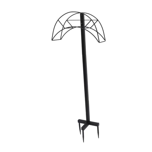 IMIKEYA Freistehender Gartenschlauchhalter Robustem Metall Abnehmbarer Wasserrohrständer Für Gartenorganisation Wetterfest Und Platzsparend Für Außenbereich von IMIKEYA