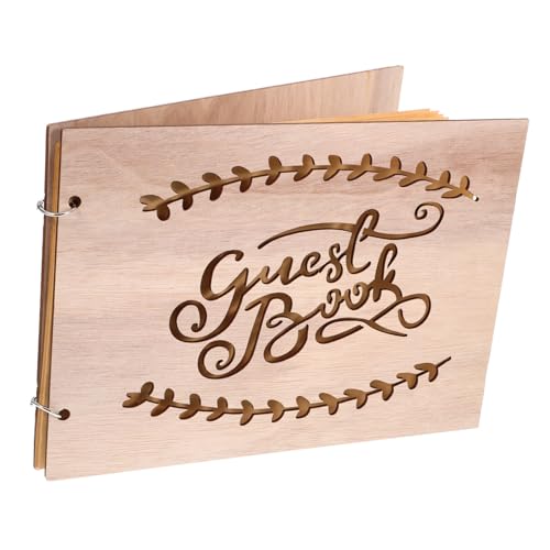 IMIKEYA Gästebuch Mit Nachrichten Ordner Unsere Gästebücher Scrapbooking Schild Partyalbum Hochzeit Bobby Bachelorette Vinyl Schallplatte Personalisierbar Gäste Für Urlaub von IMIKEYA