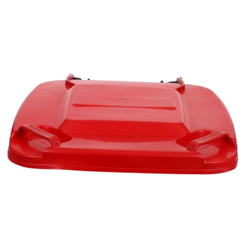 IMIKEYA Garbage Bin Lid Plastik Mülltonnenabdeckung Ersatzdeckel Geruchsdicht Leicht zu Reinigen für Zuhause Garten Gewerblich Rot von IMIKEYA