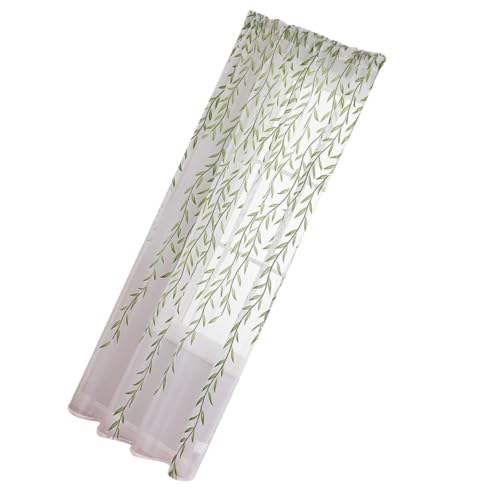 IMIKEYA Gardinen aus Weidengaze Volants für Fenster Windows Bistro Raumteiler lichtvorhang lichtergardine gardinen modern fenstervorhänge im Wohnzimmer transparenter Fall Polyester von IMIKEYA