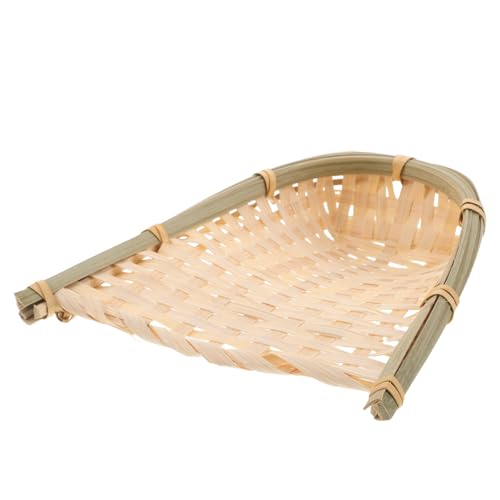 IMIKEYA Gewebte Bambus-Kehrschaufel: Handgefertigte Bambus-gewebte Kehrschaufel-Wanddekoration – Hängendes Kunsthandwerk – Rustikales Webhandwerk, Festival-Hintergrund, Foto-Requisite IMIKEYA Gewebte Bambus-Kehrschaufel: Handgefertigte Bambus-gewebte Kehrschaufel-Wanddekoration – Hängendes Kunsthandwerk – Rustikales Webhandwerk, Festival-Hintergrund, Foto-Requisite von IMIKEYA