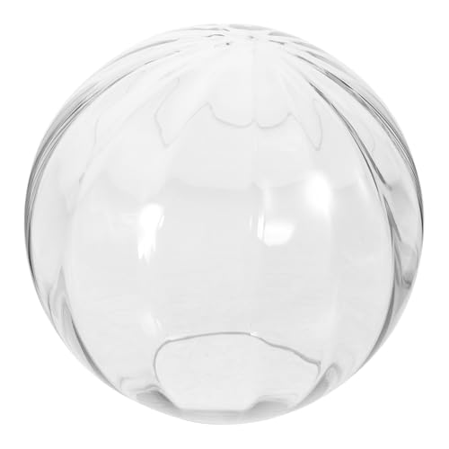 IMIKEYA Glas Lampenschirm Kugel Vertikal Muster Ersatz Deckenlampe Lampenschirm Abdeckung Klar Glas Leuchtenschirm Runde Pendelleuchte Beleuchtung Zubehör von IMIKEYA