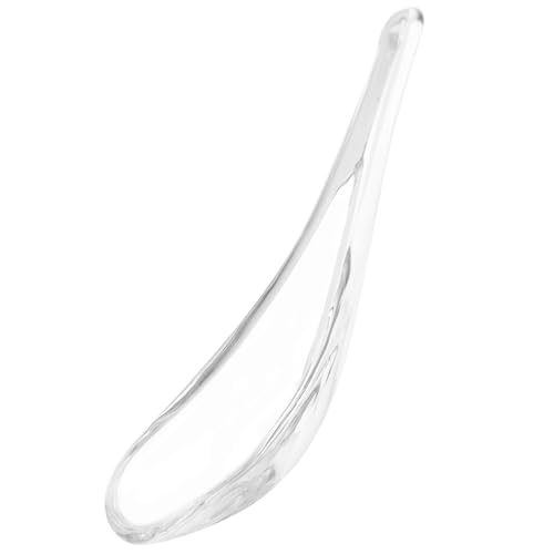 IMIKEYA Glaslöffel Brei Löffel Lebensmittellöffel Glas Eislöffel Klarer Esslöffel Haushalt Esslöffel -löffel Kaviarlöffel Ravioli-löffel Kochlöffel Aus Glas Kristallglas Konzentrieren von IMIKEYA