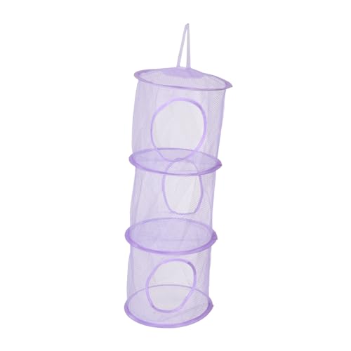 IMIKEYA Hängender Aufbewahrungs-Organizer Aus Netzgewebe Mit Fächern Spielzeug-aufbewahrungskorb Für Kinderzimmer Faltbar Und Platzsparend von IMIKEYA