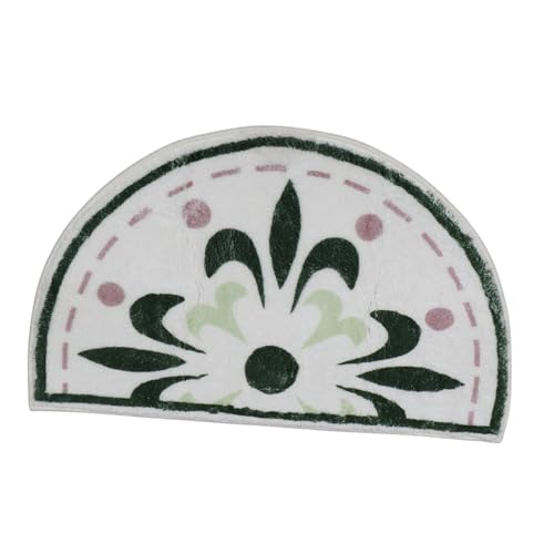 IMIKEYA Halbrunde Badematte mit Blumenmuster rutschfeste Wasserabsorbierende Fußmatte für Badezimmer Toiletten und Küchen Schnelltrocknend Grün IMIKEYA Halbrunde Badematte mit Blumenmuster rutschfeste Wasserabsorbierende Fußmatte für Badezimmer Toiletten und Küchen Schnelltrocknend Grün von IMIKEYA
