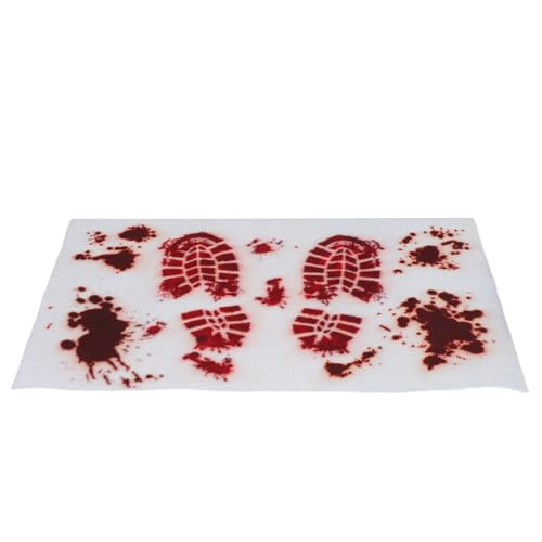 IMIKEYA Halloween Türmatte Retro Print Blutiges Design Rutschfester Teppich für Eingangsbereich Bad Wohnzimmer Weicher Bereichsteppich Gruselige Deko IMIKEYA Halloween Türmatte Retro Print Blutiges Design Rutschfester Teppich für Eingangsbereich Bad Wohnzimmer Weicher Bereichsteppich Gruselige Deko von IMIKEYA