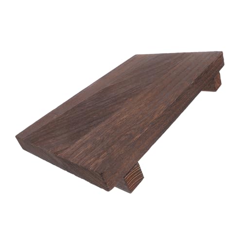 IMIKEYA Holz Display für Schreibtisch Quadratisches Organizer zur Präsentation von Figuren Sammlerstücken Stilvolles Langlebiges Wohnaccessoire für Büro von IMIKEYA
