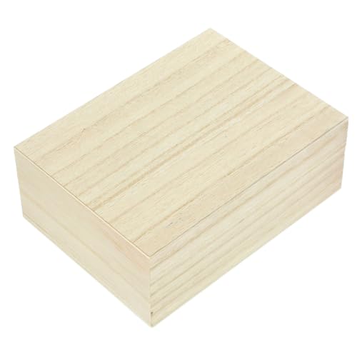 IMIKEYA Holz Rezeptkartenbox Flip deckel Design Robuste Küchenaufbewahrung für Rezeptkarten Schützende Holzbox Organisierte Rezeptablage für Küchentisch Dekorativer Aufbewahrungsbehälter von IMIKEYA