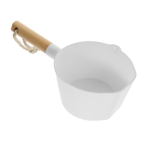 IMIKEYA Holz Wasserschöpfer mit Langem Griff Große Kapazität Umweltfreundlich und Vielseitig für Küche Bad Sauna und Garten Stapelbar und Leicht zu Reinigen Praktisches Home Accessoire von IMIKEYA