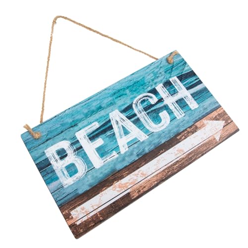 IMIKEYA Holzschild Zum Aufhängen Strand Schild Hinweis Hängeschild Für Strand Strandschild Dekoration Holz Handwerk Für Außenbereich IMIKEYA Holzschild Zum Aufhängen Strand Schild Hinweis Hängeschild Für Strand Strandschild Dekoration Holz Handwerk Für Außenbereich von IMIKEYA