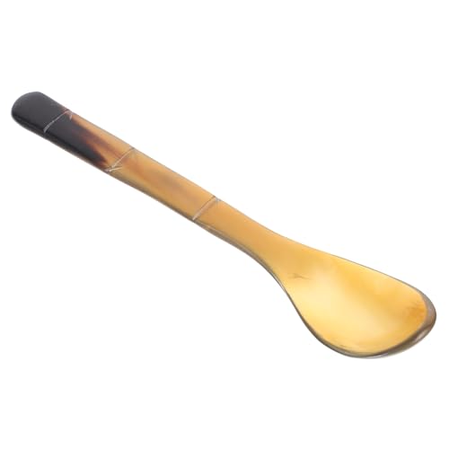 IMIKEYA Hornlöffel Für Desserts Und Caviar Multifunktionale Servierlöffel Aus Natürlichem Horn Mit Bambusgriff Für Kaffee Eier Und Snacks IMIKEYA Hornlöffel Für Desserts Und Caviar Multifunktionale Servierlöffel Aus Natürlichem Horn Mit Bambusgriff Für Kaffee Eier Und Snacks von IMIKEYA