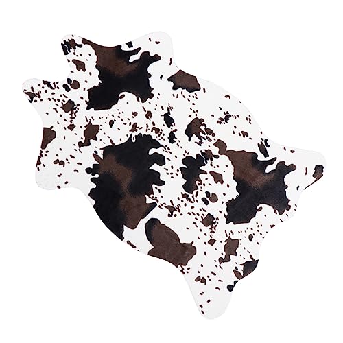 IMIKEYA Imitation Cowhide mit Unterlage Kreativer Bodenbelag für Wohnzimmer und Schlafzimmer Multifunktional Flächenteppich oder Türmatte Modisches von IMIKEYA