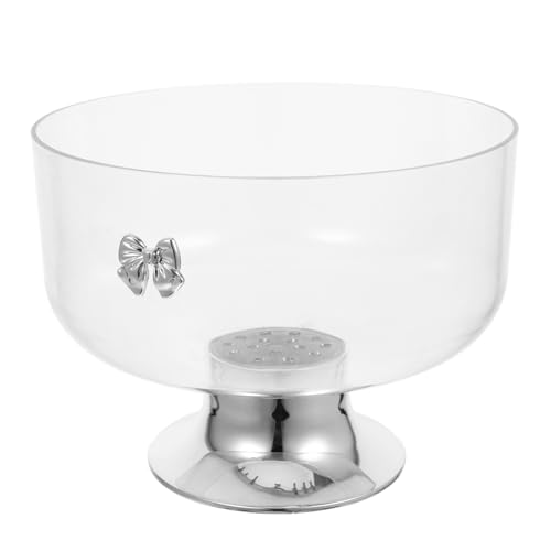 IMIKEYA Dekorative Trifle-schüssel Mit Sockel Zum Servieren Von Obst Und Salat Klare Acryl-schale Für Desserts Salate Und Snacks Vielseitig Einsetzbar Für Küche Und Party von IMIKEYA
