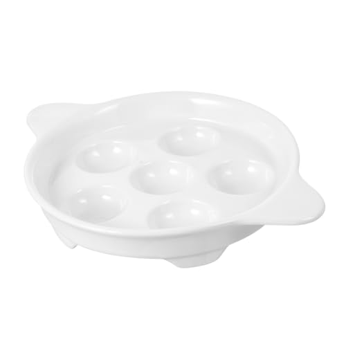 IMIKEYA Keramik Escargot Backform Hitzebeständiges Schnecken und Muschel Serviertablett Verschleißfeste Auflaufform für Französische Gerichte Dessert und Meeresfrüchte IMIKEYA Keramik Escargot Backform Hitzebeständiges Schnecken und Muschel Serviertablett Verschleißfeste Auflaufform für Französische Gerichte Dessert und Meeresfrüchte von IMIKEYA