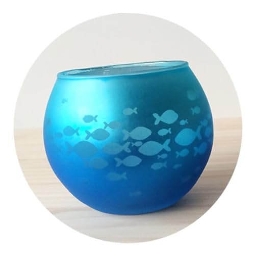 IMIKEYA Kerzenhalter Aus Mit Fischmuster Teelichthalter Blau Kerzenständer Für Romantische Abendessen Ornamente Für Dekoration IMIKEYA Kerzenhalter Aus Mit Fischmuster Teelichthalter Blau Kerzenständer Für Romantische Abendessen Ornamente Für Dekoration von IMIKEYA