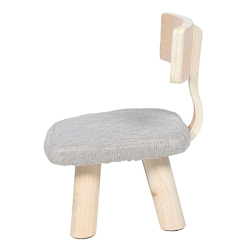 IMIKEYA Kinderhocker Aus Holz Rückenlehne Für Jungen Und Mädchen Möbel Hocker Sitz von IMIKEYA