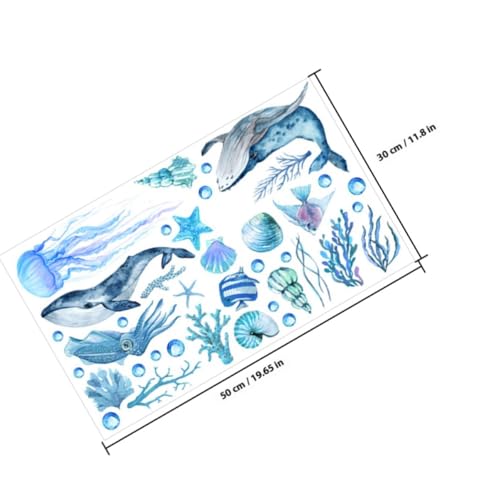 IMIKEYA Kinderzimmer Wandtattoo Meereswelt Badewannenaufkleber rutschfest Bunte Meerestiere Cartoon Wandsticker Selbstklebend Badezimmer Dekoration IMIKEYA Kinderzimmer Wandtattoo Meereswelt Badewannenaufkleber rutschfest Bunte Meerestiere Cartoon Wandsticker Selbstklebend Badezimmer Dekoration von IMIKEYA