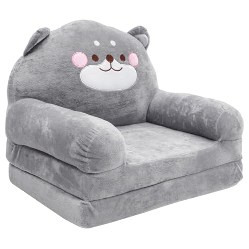 IMIKEYA Klappbares Kindersofa Sitzfläche Faltbare Couch Schlafsofa Elefant Kleinkindercouch Ausklappbarer Babystuhl Kinderliege Kindercouch Rückenlehne Sofas Kleinkinderhocker von IMIKEYA