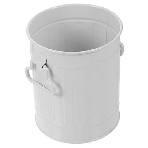 IMIKEYA Kleiner Multifunktionaler Tischabfalleimer mit Stiftehalter und Aufbewahrung Platzsparender Desktop mülleimer für Büro Schlafzimmer und Home office Praktischer Organizer in Beige von IMIKEYA