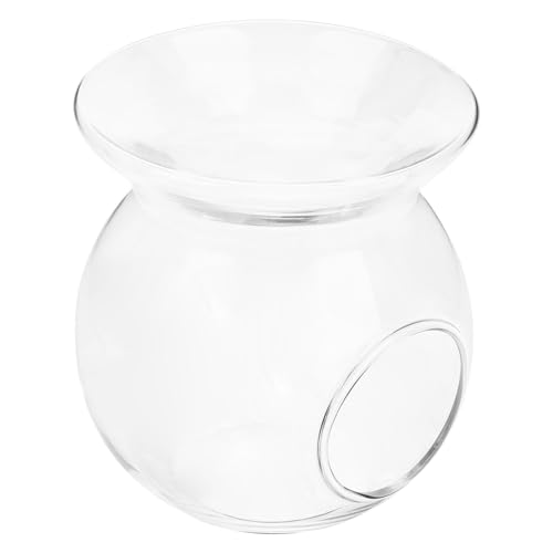 IMIKEYA Kreativer Teelichthalter Aromalampe Glas Duftölbrenner für Tischdekoration Warmes Flair Geeignet für Innen Außenbereich Romantisches von IMIKEYA