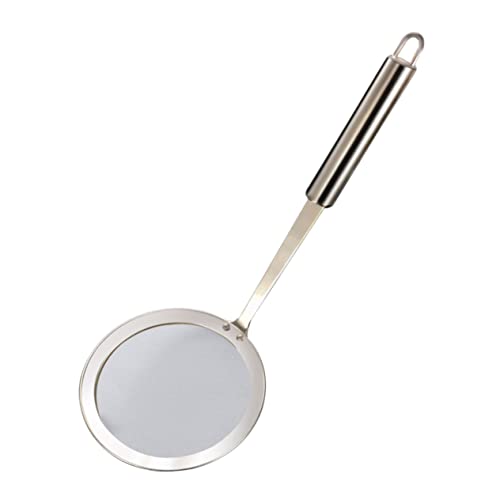 IMIKEYA Küchensieb Skimmer mit Langem Griff Strainer für Heißes Wasser und Öl für Fondue Suppen und Pasta Rostfreies Material Sicher und Praktisch der Anwendung von IMIKEYA