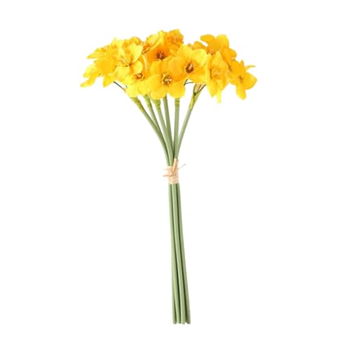 IMIKEYA Künstliche Narzissenblumenstrauß Gelb Köpfe für Lebensechte Dekoration und Blumenarrangements für Hochzeiten und Frühlingsdeko für Ihre Heimgestaltung IMIKEYA Künstliche Narzissenblumenstrauß Gelb Köpfe für Lebensechte Dekoration und Blumenarrangements für Hochzeiten und Frühlingsdeko für Ihre Heimgestaltung von IMIKEYA