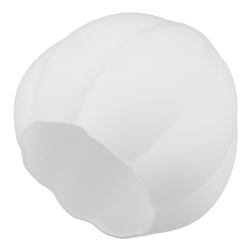 IMIKEYA Kürbis Glas Lampenschirm Retro Lampenschirm Ersatz Lampenglasschirme Pendelleuchtenschirm Ersatz Weiß von IMIKEYA