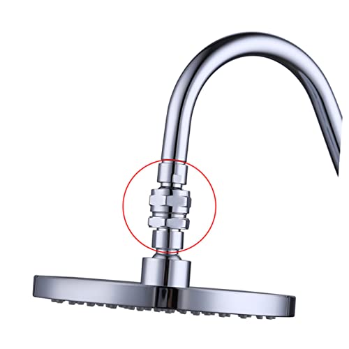 IMIKEYA Kupfer Duschkopf Adapter Split Mouth Drehbarer Shower Connector für Handbrause Langlebiges Badezimmer Zubehör Einfache Installation Geeignet für Regendusche und Duschschlauch von IMIKEYA