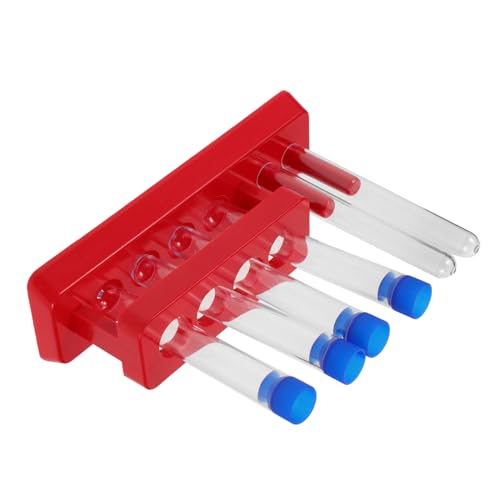 IMIKEYA Labor Test Tube Rack mit Hoher Kapazität Stabiler Dicker Boden Sicherer Halter für Reagenzgläser Trockenfreundliches Design Geeignet für Chemie Wissenschaftsexperimente Unterricht von IMIKEYA
