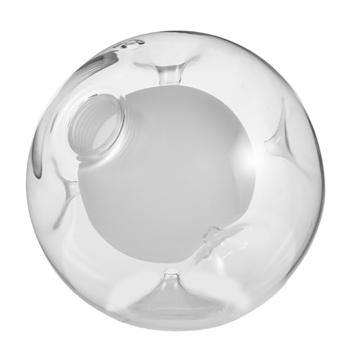 IMIKEYA Lampenschirm Ersatz Kugelform mit Konvexen Flächen Hitzebeständig Klar Opal Kompatibel für Moderne Pendelleuchten Wohnzimmer Schlafzimmer von IMIKEYA