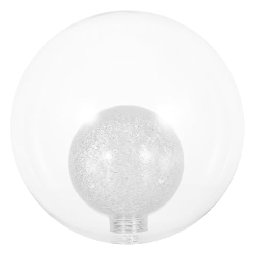 IMIKEYA Lampenschirm aus Klarem Doppeltem Glas Dreifach Konkave Form für Effektive Wärmeisolierung Weiches Blendfreies Licht Dekorative Bohnenform Geeignet für Kronleuchter und von IMIKEYA