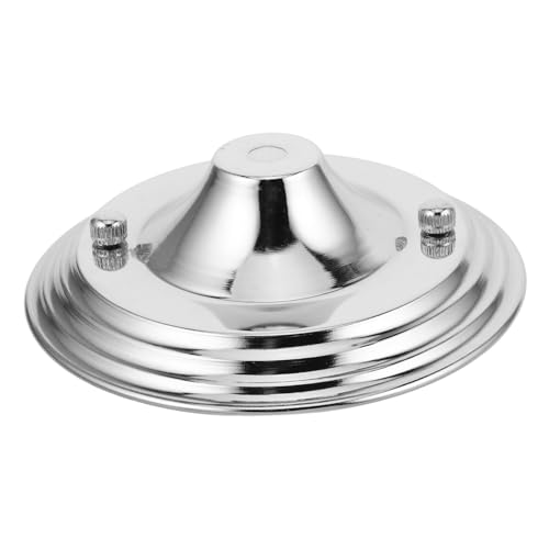 IMIKEYA Lichtchassis Deckenlampen Baldachin Abdeckplatte Lichter Deckenplatte Deckenleuchte Abdeckplatte Ersatz Deckenplatte Abdeckung Deckenleuchte Abdeckplatten Leuchten Eisen Silber von IMIKEYA