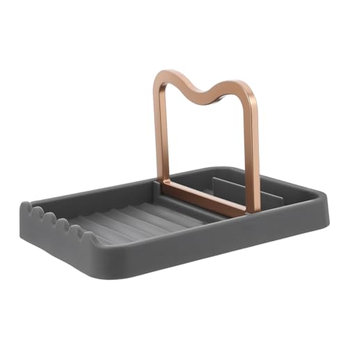 IMIKEYA Löffelhalter mit Topfdeckelhalterung und Tropfunterlage Multifunktionale Küchenutensilienablage für Kochlöffel Spatel und Pfannen Robuster Organizer für Arbeitsplatte Modernem IMIKEYA Löffelhalter mit Topfdeckelhalterung und Tropfunterlage Multifunktionale Küchenutensilienablage für Kochlöffel Spatel und Pfannen Robuster Organizer für Arbeitsplatte Modernem von IMIKEYA