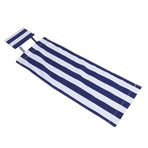 IMIKEYA Lounge Chair Replacement Fabric mit Kissen Weiß Gestreiftes Strandstuhl Canvas für Faltbare Liegen im Garten Innenhof und Outdoor Aktivitäten IMIKEYA Lounge Chair Replacement Fabric mit Kissen Weiß Gestreiftes Strandstuhl Canvas für Faltbare Liegen im Garten Innenhof und Outdoor Aktivitäten von IMIKEYA