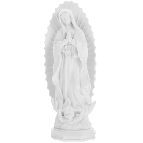 IMIKEYA Jungfrau Maria Statue: 19 cm Heiligenfigur Religiöses Gesegnete Mutter Jungfrau Mariar Statue - Weiß Harz Katholische Mutterstatue Figur für Heimdekoration IMIKEYA Jungfrau Maria Statue: 19 cm Heiligenfigur Religiöses Gesegnete Mutter Jungfrau Mariar Statue - Weiß Harz Katholische Mutterstatue Figur für Heimdekoration von IMIKEYA