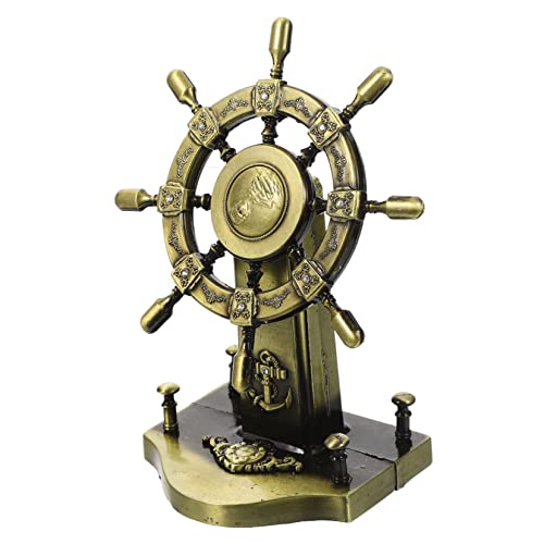 IMIKEYA Mediterranes Vintage Ruderdekor Nautisches Ornament Für Kreative Wohnraumgestaltung Tisch Regal-deko Für Strand Küstendekoration Antik von IMIKEYA