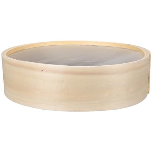 IMIKEYA Mehlsieb Feinmaschige Siebe Mehlsieb Holz Handgehaltenes Mehlsieb Rundes Sieb Zum Backen Von Kuchen Brot Gartenerde von IMIKEYA