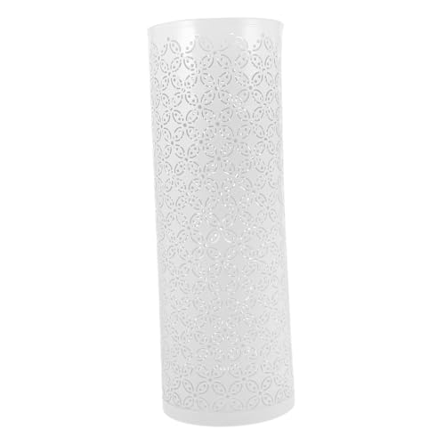 IMIKEYA Metall regenschirmständer Rund mit Vierblättrigem Kleeblatt Großes Aufbewahrungsvolumen Vielseitiger Gehstock Spielzeughalter für Hauseingang und Flur Weißes Design IMIKEYA Metall regenschirmständer Rund mit Vierblättrigem Kleeblatt Großes Aufbewahrungsvolumen Vielseitiger Gehstock Spielzeughalter für Hauseingang und Flur Weißes Design von IMIKEYA