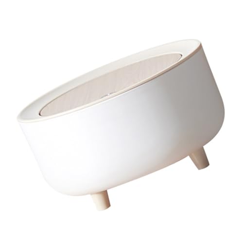 IMIKEYA Mini Desktop Mülleimer mit Deckel Kreativer Kleiner Abfalleimer aus Leichtem und Praktischer Schreibtisch mülleimer für Büro Wohnzimmer und Schlafzimmer ohne Aufkleber und Logo von IMIKEYA