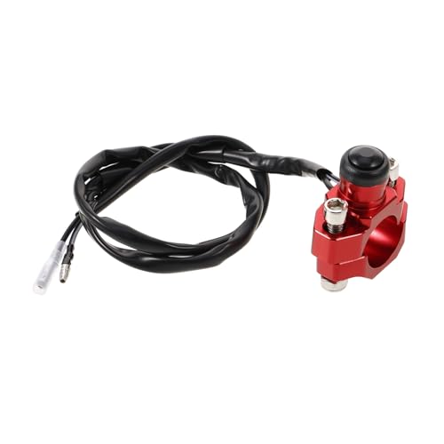 IMIKEYA Motorrad Not aus Schalter Lenkerstopptaster Atv Offroad Not aus stopp Startfunktion Rot Einfache Montage Kompatibel Multifunktional von IMIKEYA