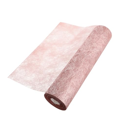 IMIKEYA Nicht Gewebte Tischflagge Rolle Party Table Runner Tischläufer Für Die Babyparty Glitzernder Metallischer Tischläufer Hochzeitsdeko-tischläufer Glitzer Tischläufer Rose Gold Vlies von IMIKEYA