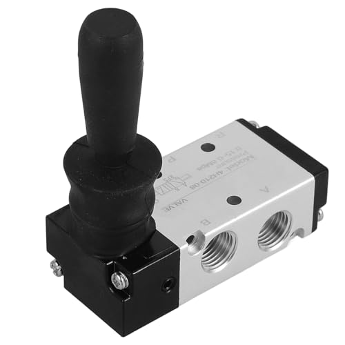 IMIKEYA Pneumatisches Handhebelventil Aluminiumlegierung Manuelles Luftventil Zylinder Steuerung Hebelmechanismus Effiziente Pneumatiksysteme IMIKEYA Pneumatisches Handhebelventil Aluminiumlegierung Manuelles Luftventil Zylinder Steuerung Hebelmechanismus Effiziente Pneumatiksysteme von IMIKEYA