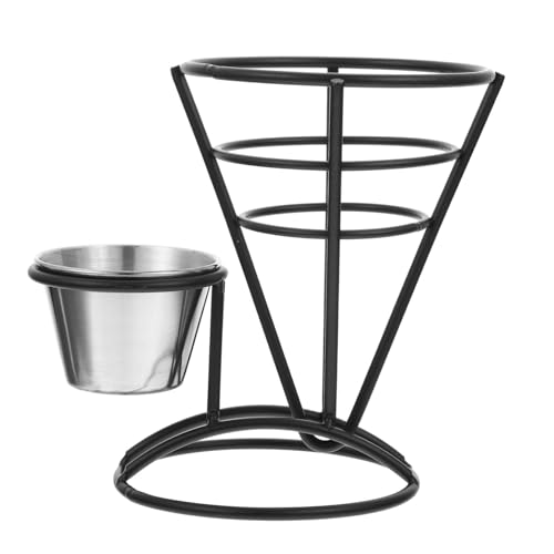 IMIKEYA Pommes Halter Snacks Korb mit Soßenschalenhalter Vielseitiger Snackkorb für Pommes Chicken Fillet und für Präsentation bei Gästen von IMIKEYA