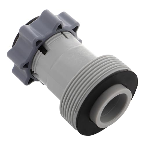 IMIKEYA Poolschlauchadapter Schwimmbadarmaturen Anschlusspumpenschlauchadapter Pool -skimmerschlauchadapter Plastikpumpenschlauchadapter Poolschlauch -adapterteile Poolarmaturen Grey Abs von IMIKEYA