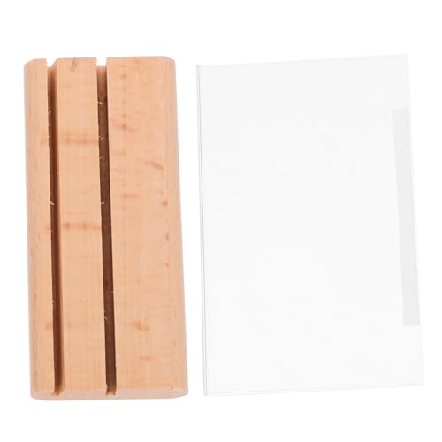 IMIKEYA Praktischer Display Ständer aus Holz Vielseitig Einsetzbar für Restaurants Hochzeiten Messen mit Transparenzgrad und Ansprechendem Design für Preisschilder und Etiketten von IMIKEYA